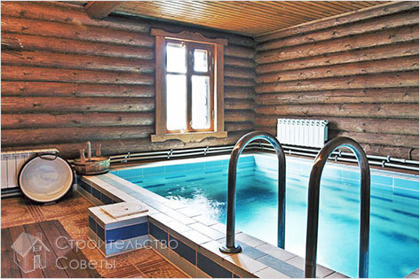 Бассейн в бане