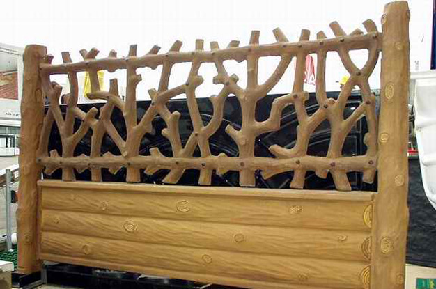 Декоративный деревянный забор