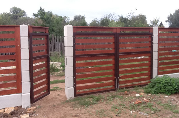 Дизайн деревянного забора