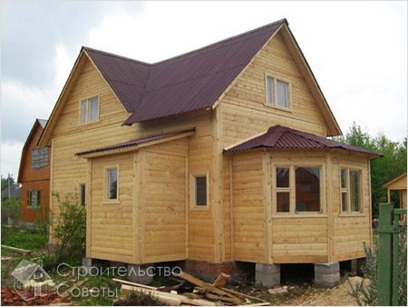 Дом на столбчатом фундаменте