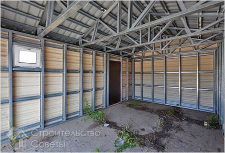 Двери и окна каркасного гаража