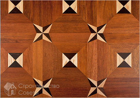 Рисунок на штучном паркете