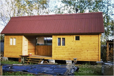 Баня с двумя помещениями