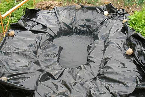 Гидроизоляция дачного водопада