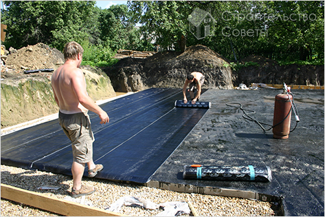 Гидроизоляция плитного фундамента