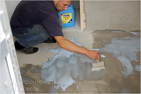 Грунтовка пола