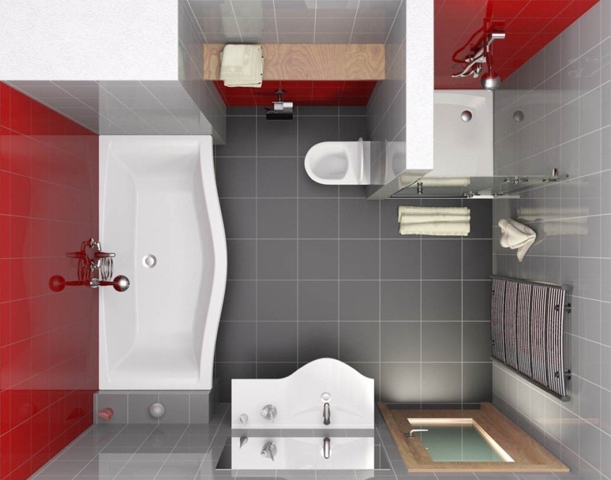 Идея перепланировки в ванной