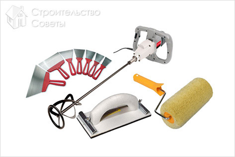 Инструмент для шпатлевки потолка
