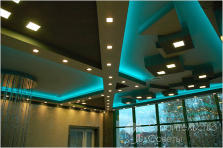 Комплексная подсветка потолка