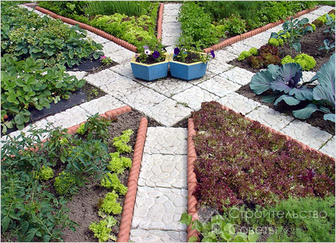 Красивые дорожки между глумбами