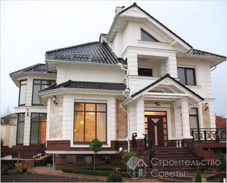 Красивый дом из силикатных изделий