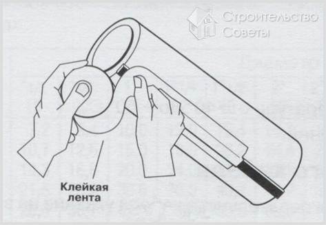 Крепление греющей ленты