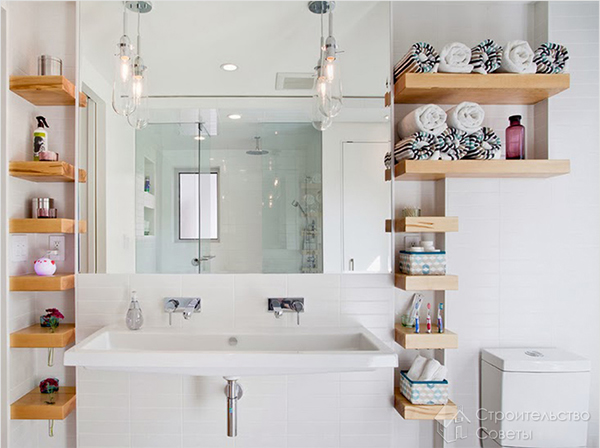 Маленькие полки из дерева