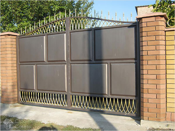 Металлические ворота