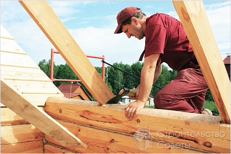 Монтаж шатровой крыши