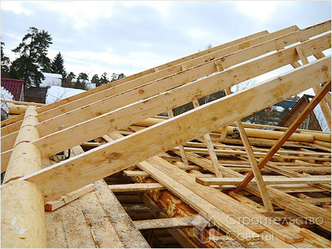 Монтаж стропильной системы