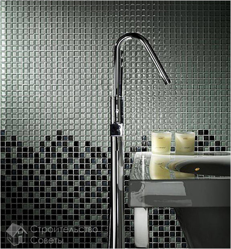 Мозаика в интерьере ванной