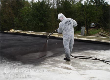 Нанесение жидкой кровли — жидкой резины