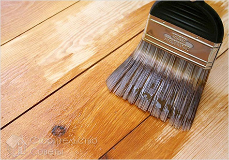 Обработка досок перед укладкой пола