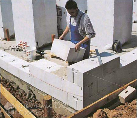 Особенности работы с газобетонными блоками