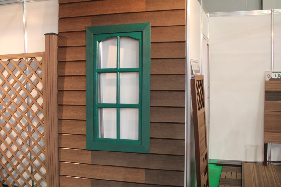 Отделка стен террасной доской