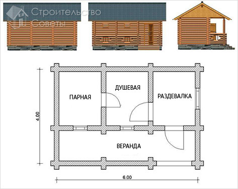 План русской бани