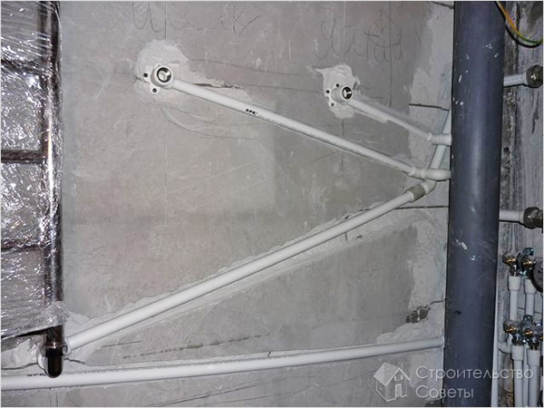 Подключение полотенцесушителя