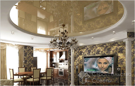 Подвесные натяжные потолки