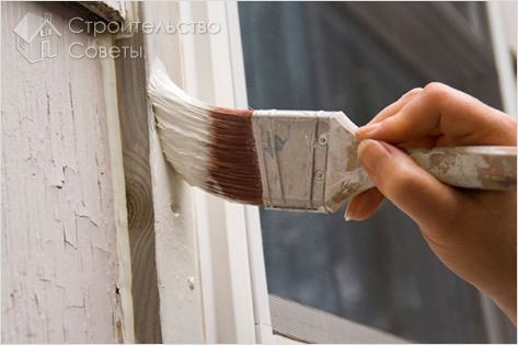 Покраска старых окон