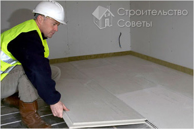 Монтаж полов из гипсокартона