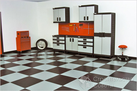 Пол в гараже своими руками