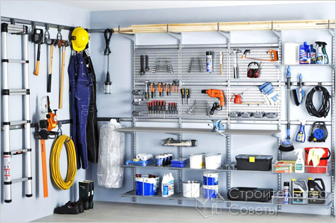 Полки в гараже своими руками