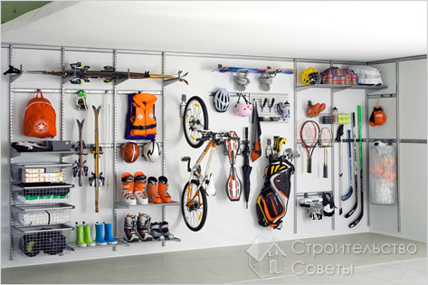 Полки и стеллажи в гараже