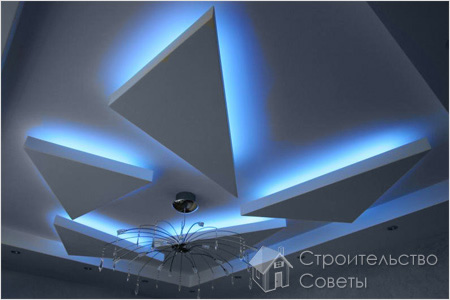 Потолок с подсветкой своими руками