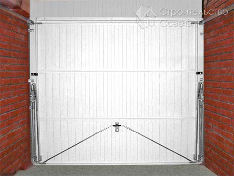 Подъемно-поворотный вид ворот