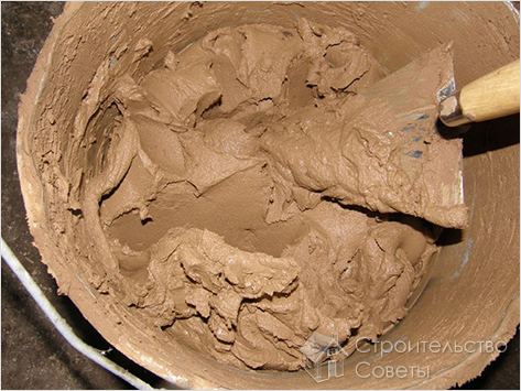 Приготовление глиняного раствора
