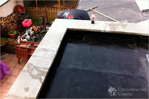 Примыкание кровли к парапету