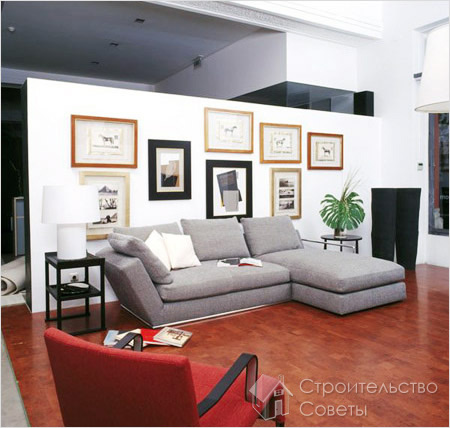 Пробковый пол в красных тонах