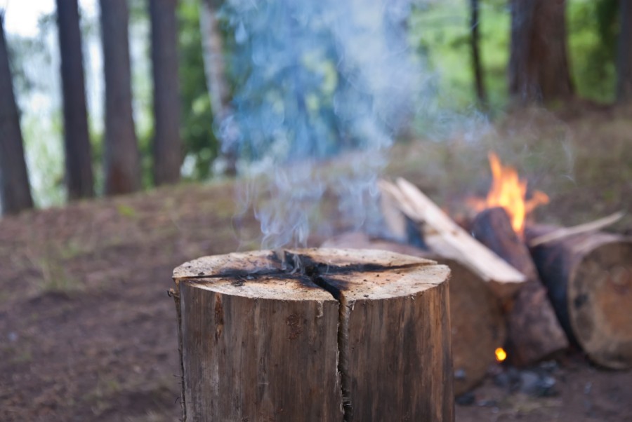 Растопка индейской свечи Растопка индейской свечи