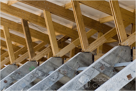 Разметка вальмовой крыши