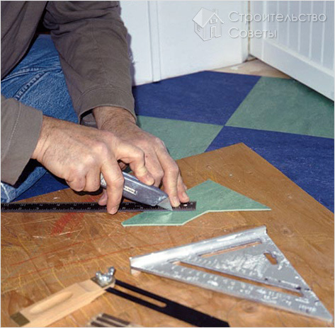 Ремонт старого линолеума