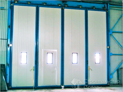 Складной вид ворот