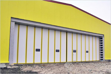 Пример автоматических складных ворот