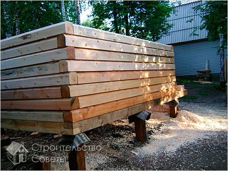 Столбчатый деревянный фундамент