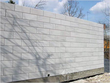 Строительство стен из газобетонных блоков