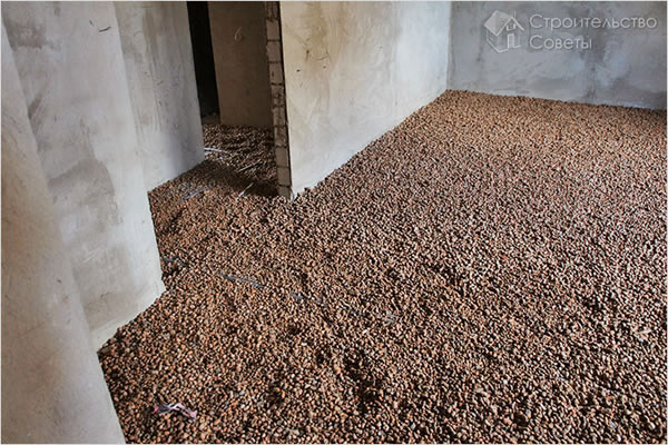 Стяжка пола с керамзитом