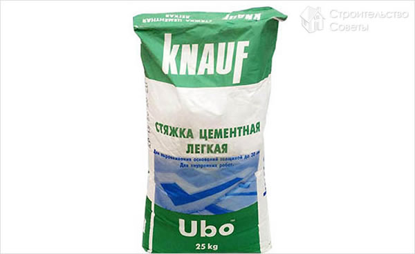 Стяжка цементная