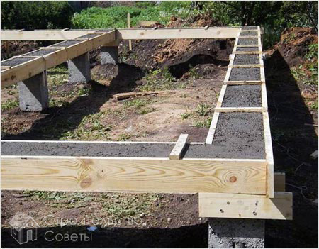 Свайный фундамент с ростверком