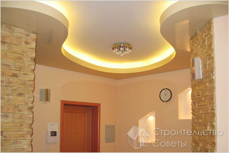 Технология подсветки потолка