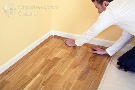 Технология укладки панелей ламината
